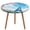 style-1, variant on Blossoming Paris Eiffel Tower Fitted Table Cover - Waterproof Elastic Edged Tablecloth Wipeable Table Cloth for Spring Party Dinner Table Decor (Fit for 45"-54" Round Tables)