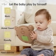 thumbnail image 4 of Tambor de música de rana, máquina de juguete de cuento de luz para niños de educación temprana, tambor de mano educativo multifuncional para bebés (tambor de oso) Ormromra QH-763, 4 of 6
