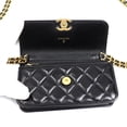 thumbnail image 4 of Pre-Owned CHANEL Matelasse Flap Phone Holder Shoulder Bag, Black, AP3106, Women's (Good), 4 of 8