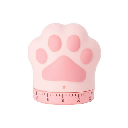 

FIARBIN Kitchen Timers Cute for Cat Paw Shaped Mechanical Timer Student Learning Exam Ti