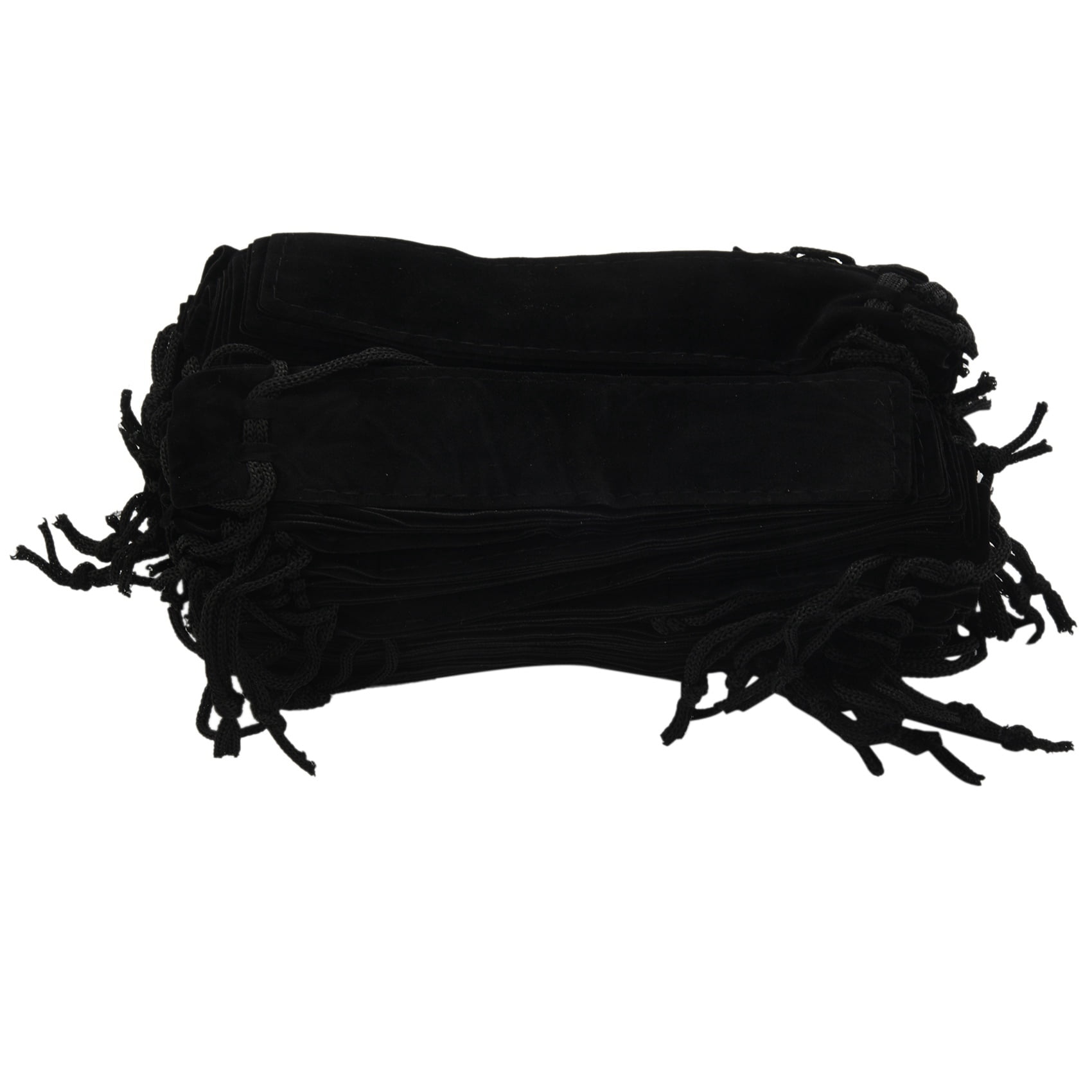 200 Pcs Black Velvet Pen Pouch Sleeve Holder Single Pen Bag Case Pencil Bag
