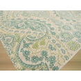 thumbnail image 2 of EORC T116GN 5 x 8 ft. Paisley Ivory Hand Tufted Wool Jain Rug, 2 of 4