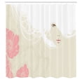thumbnail image 3 of Ambesonne Fashion Shower Curtain, Flowers Romance Bridal, 69"Wx84"L, Beige Pink, 3 of 5