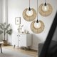 thumbnail image 4 of Handmade Paper Cord Hanging Pendant Light Cover Creating Soft Glowing for Reading Nooks and Rental Friendly Assembly, 4 of 4