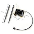 thumbnail image 2 of Mini adaptador de Wifi de escritorio PCIe Pci-e X1 Adaptador de red Wifi inalámbrico Tarjeta convertidora Soporte Blueto, 2 of 5