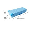 thumbnail image 2 of Économies à la Maison et Articles de Rangement en Liquidation!Pcksrro Boîte de Papeterie Translucide Givrée Trousse de Rangement pour Étudiants Trousse Multifonctionnelle en Plastique, 2 of 3