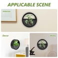 thumbnail image 6 of Round Glass Wall Vase Planter Planter Wall Hanging Container Pots For Herbes ( Medium Size Black ), 6 of 7