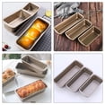 thumbnail image 2 of SEWACC 3pcs Metal Baking Pans Rectangular Brown Baking Dish for Home Users, 2 of 7