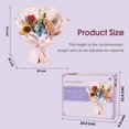 thumbnail image 5 of LWBDD 3D Wooden Puzzles Flower Bouquet DIY Model Building Kit Creative Gift for Valentine's Day/Mother's Day/Birthday/Christmas, 5 of 6