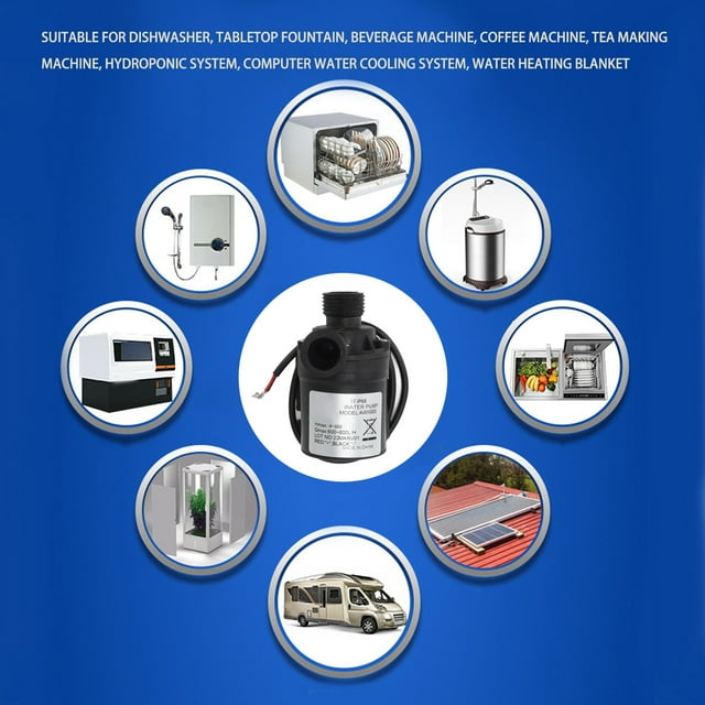 Mini Fountain Water Pump,Low Noise Mini Water Mini Water Pump Mini Submersible Water Pump Power Packed Performance