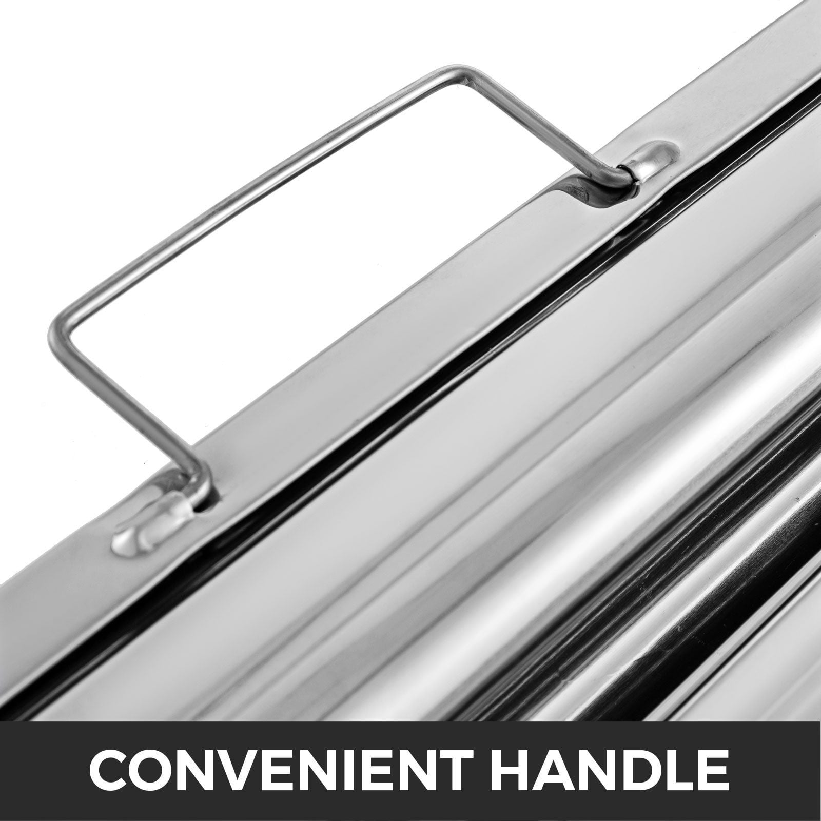 6 Pack 19.5W x 15.5H Inch 430 Stainless Steel 5 Groove Commercial Range Hood Grease Filters