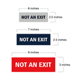 thumbnail image 2 of Basic Not An Exit Sign (White) - Large, 2 of 5