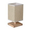 thumbnail image 3 of BELUPAI Square Fabric Bedroom Bedside Lamp Creative Simple Personality Small Night Light Dimming Remote Control Table Lamp, 3 of 14