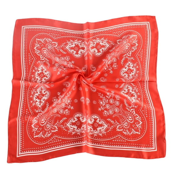 Vintage Cashew Flower Print Bandannas for Street Dance Headscarf Adult Unisex Neckerchief Casual Wear Hairband
