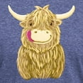 thumbnail image 3 of CafePress - Happy Highland Cow Men's Deluxe T Shirt - Mens Tri-blend T-Shirt, 3 of 4