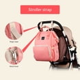 thumbnail image 3 of Bolsa de pañales Mochila de viaje impermeable multifunción con correa para cochecito grande, 3 of 8