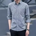 thumbnail image 3 of Camisas Slim Hombre Manga Larga Casual Caballeros, 3 of 7