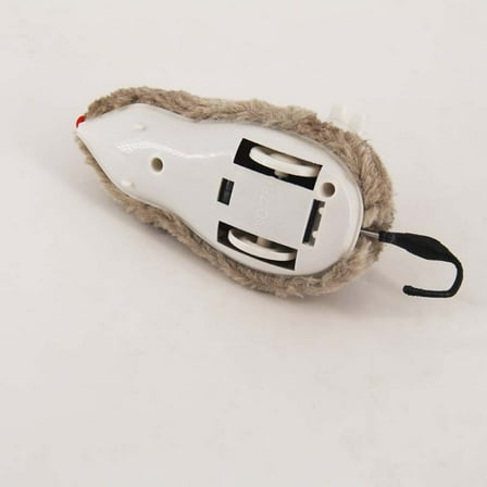 Soimiss 8pcs Wind Up Mice Toys Plush Random Color Cat Pet Toy