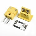 thumbnail image 6 of 1 Set K Type Thermocouple Miniature Socket & Panel Mount Alloy Plug Connector, 6 of 9