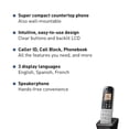 thumbnail image 2 of Compact Cordless Phone with DECT 6.0, 1.6" Amber LCD and Illuminated HS Keypad, Call Block, Caller ID, Multiple Display Languages - 2 Handset, 2 of 8