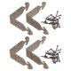 thumbnail image 1 of 4 sets Caja de madera Protector de esquinas Muebles Vintage Corners Protection Guard, 1 of 4