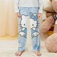 thumbnail image 2 of Hello Kitty Pajamas Pants Soft Elastic Waist PJ Bottoms Comfy Lounge Long Pants, 2 of 7