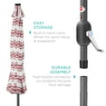 thumbnail image 6 of Best Choice Products 10ft Solar LED Lighted Patio Umbrella w/ Tilt Adjustment, UV-Resistant Fabric - Burgundy, 6 of 7