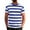 Blue, variant on CIENVNSTG Horizontal Striped Breathable Loose Fit Basic T‑Shirts Mens Short Sleeve Crew Neck Casual Tops for Summer Outdoor Wear Green XXL