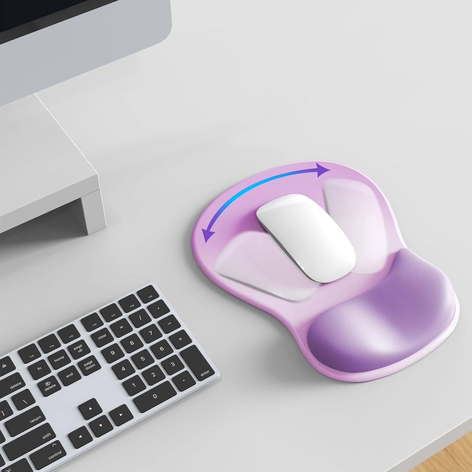 PIKACHY Ergonomic Wrist Rest Mouse Pad Silicone Gel Support Office Computer Pad