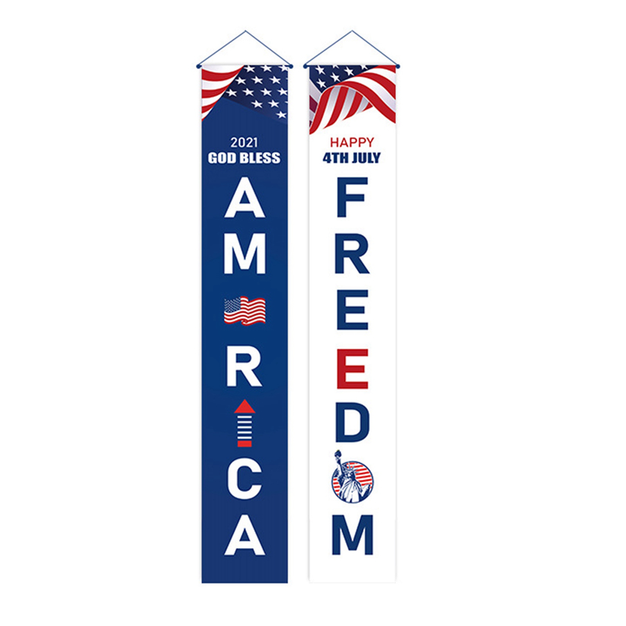 independence day couplet letter flag print banner decorative cloth walmart com walmart com