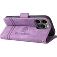 thumbnail image 4 of iPhone 13 Pro Wallet Case,PU Leather Folio Kickstand Card Slots Cover for iPhone 13 Pro,Book Folding Flip Case with Detachable Wrist Strap,Protective Cover for iPhone 13 Pro,Purple, 4 of 14