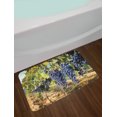 thumbnail image 2 of Grape Bath Mat, Rows of Wine Fruits in Tuscany Italy Organic Natural Harvest Countryside, Plush Bathroom Decor Mat with Non Slip Backing, 29.5" X 17.5", Avocado Green Ceil Blue, by Ambesonne, 2 of 2