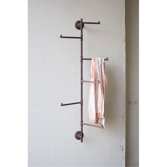 RUSTIC WALL SWIVEL COAT RACK