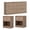 Brown, variant on Pemberly Row 3 Piece Dresser and Nightstand Bedroom Set in Jackson Hickory
