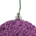 thumbnail image 2 of Vickerman 4" Pink Beaded Ball Ornament, 6 per Bag, 2 of 5