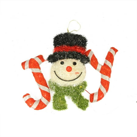 21 battery operated led lighted sisal tinsel joy with snowman head hanging - Hanging Lighted Christmas Decorations 21 battery operated led lighted sisal tinsel joy with snowman head hanging - Hanging Lighted Christmas Decorations