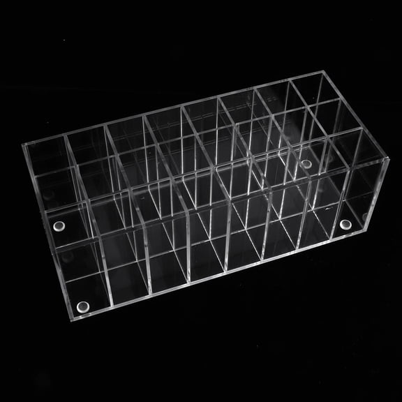 24 , Clear Acrylic Case Display Stand Rack Organizer Case,21x9x8 Cm