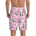 thumbnail image 6 of KLL Funny Panda Draws A Heart for Men's 1-Pack Shorts,Sleep Pajama Shorts for Men Soft Pj Shorts Men's Pajama Bottoms Sleepwear -Small, 6 of 7