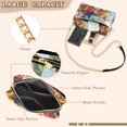 thumbnail image 3 of FORMRS Women Crossbody Purse with Chain Strap Vegan Leather Shoulder Handbag, Blue Floral Tomatoes, 3 of 7
