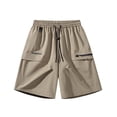 thumbnail image 3 of LEKWK Cargo Shorts for Men Plus Size Elastic Waist Lightweight Loose Fit Shorts with Pockets Drawstring Quick Dry Breathable Running Shorts for Summer Fishing Hiking, 3 of 4