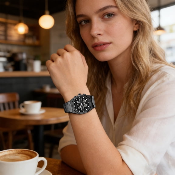 YiJuHui Luminous Digital Watch for Men Women, Waterproof Sport Watch with Alarm Stopwatch, LED Backlight Military Outdoor Watch, Casual Daily Wear Quartz Wristwatch