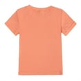 thumbnail image 5 of WIBACKER 1-8Y Ribbed Cotton Pajamas for Little Girls 2 Piece Short Sleeve Sleepwear Set, 5 of 11