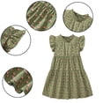thumbnail image 2 of Esaierr Toddler Girls Dress Summer Printed Tutu Dresses for Girls 2-8 Years Short Sleeve Casual Sundress for Kids, 2 of 9