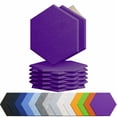 thumbnail image 1 of Paneles acústicos Amantech de alta densidad, paquete de 12 unidades, color violeta hexagonal, 1 of 7