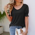 thumbnail image 6 of Tshirt Women Women's Casual, Fashionable And Sexy Solid Color Comfortable And Breathable V-neck Top, 6 of 7