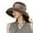 Coffee, variant on Women's Dot Band Straw Sun Hat Wide Brim Foldable UPF 50 Beach Hat for Travel,Pool,Outdoor,Summer UV Hat