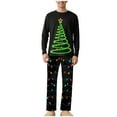 thumbnail image 4 of Gytharion Family Christmas Pajamas Matching Sets Cute Christmas Tree Print Long Sleeve Sleepwear and Plaid Pants 2 Piece Xmas PJs Set Winter Soft Comfy Holiday Loungwear for Family, 4 of 8