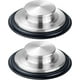 thumbnail image 1 of 2PCS Kitchen Sink Stopper - Stainless Steel, Large Wide Rim 3.35" Diameter, 1 of 5