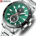 thumbnail image 3 of CURREN New Style Watches for Men Sport Stainless Steel Wristwatches with Luminous Point Quartz Movement Clock for Male, 3 of 6