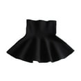 thumbnail image 5 of HAOTAGS Performance Skirts Girls,Pleated Party Solid Color Short Skirt Black 3-4, 5 of 5